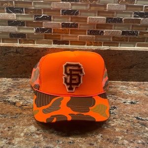 san francisco camo truckers cap